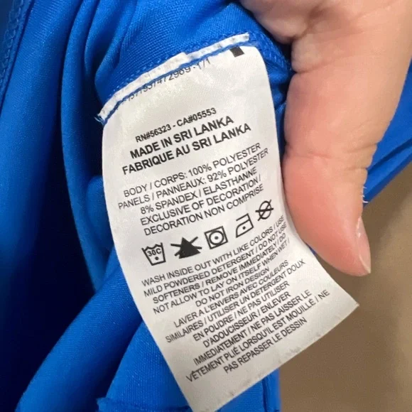 Nike size XS blue Women’s running lightweight tank top‎ with Nike swoosh - Picture 6 of 7